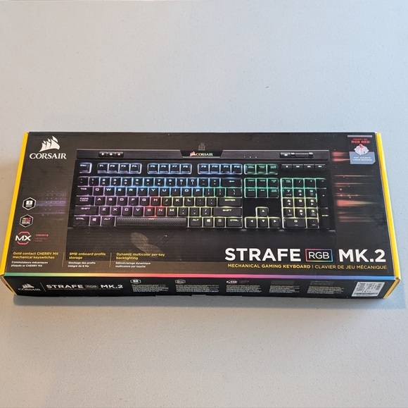 Corsair Strafe RGB MK.2 Mechanical Gaming Keyboard Wired Cherry MX Red - Picture 2 of 6